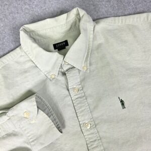 Ventage J. CREW Button-Down Shirt Men's Size XL Pistachio Green Long Sleeve‎